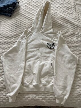 Represent UK Cream White Pullover Hoodie - Women
